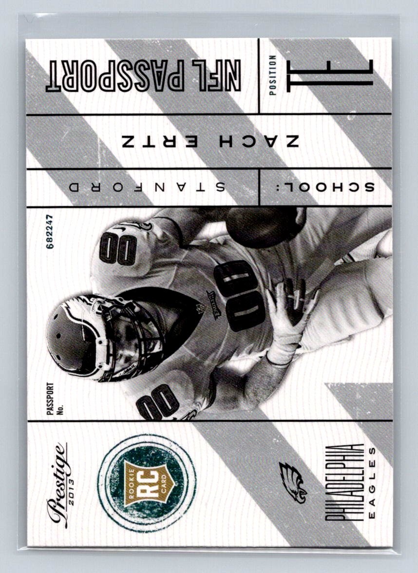 Zach Ertz Panini Prestige NFL Passport #16 Base