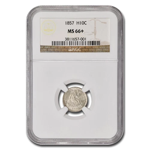 1857 Liberty Seated Half Dime MS-66+ NGC