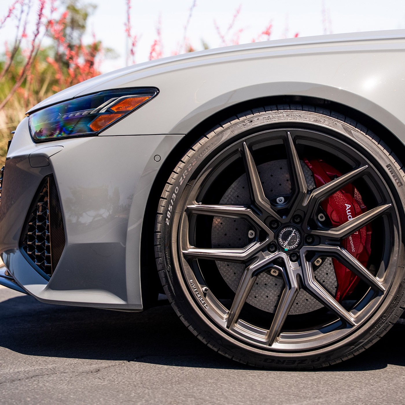 20" MV Forged MVF5 Black 20X9 20X11 Concave Wheels Rims Fits Audi R8