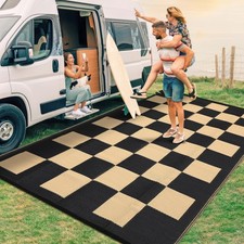 9x12 Checkered Waterproof Patio Mat