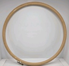 Vintage 10" Wooden Embroidery Hoop - Round Needlework Frame, Made in Taiwan