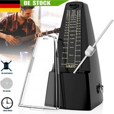 Metronom SCHWARZ, EDEL, mechanisch, Rhythmus, Taktgeber, Piano, Klavier, Gitarre