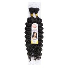 Que by MilkyWay DEEP BULK 14" Human Hair Mastermix Braid - 1B Off Black