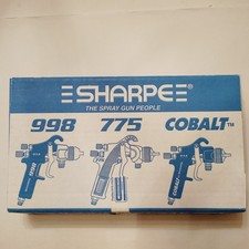 Sharpe 998 The Spray Gun People Pressure Feed Blue With Box And Manual