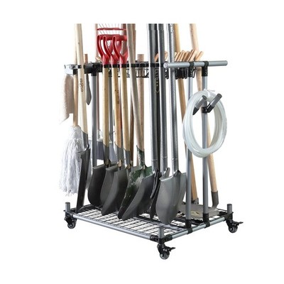 QTJH Heavy duty garden tool organizer garage storage holder storage large lon...
