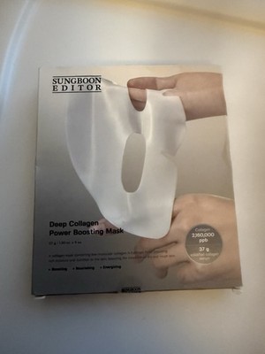SUNGBOON EDITOR Deep Collagen Power Boosting Face Sheet Mask 4 Sheets 37 g