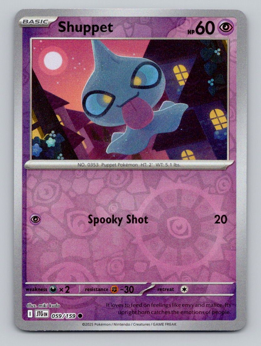 Reverse Holo Shuppet 059/159 Common Journey Together Pokemon