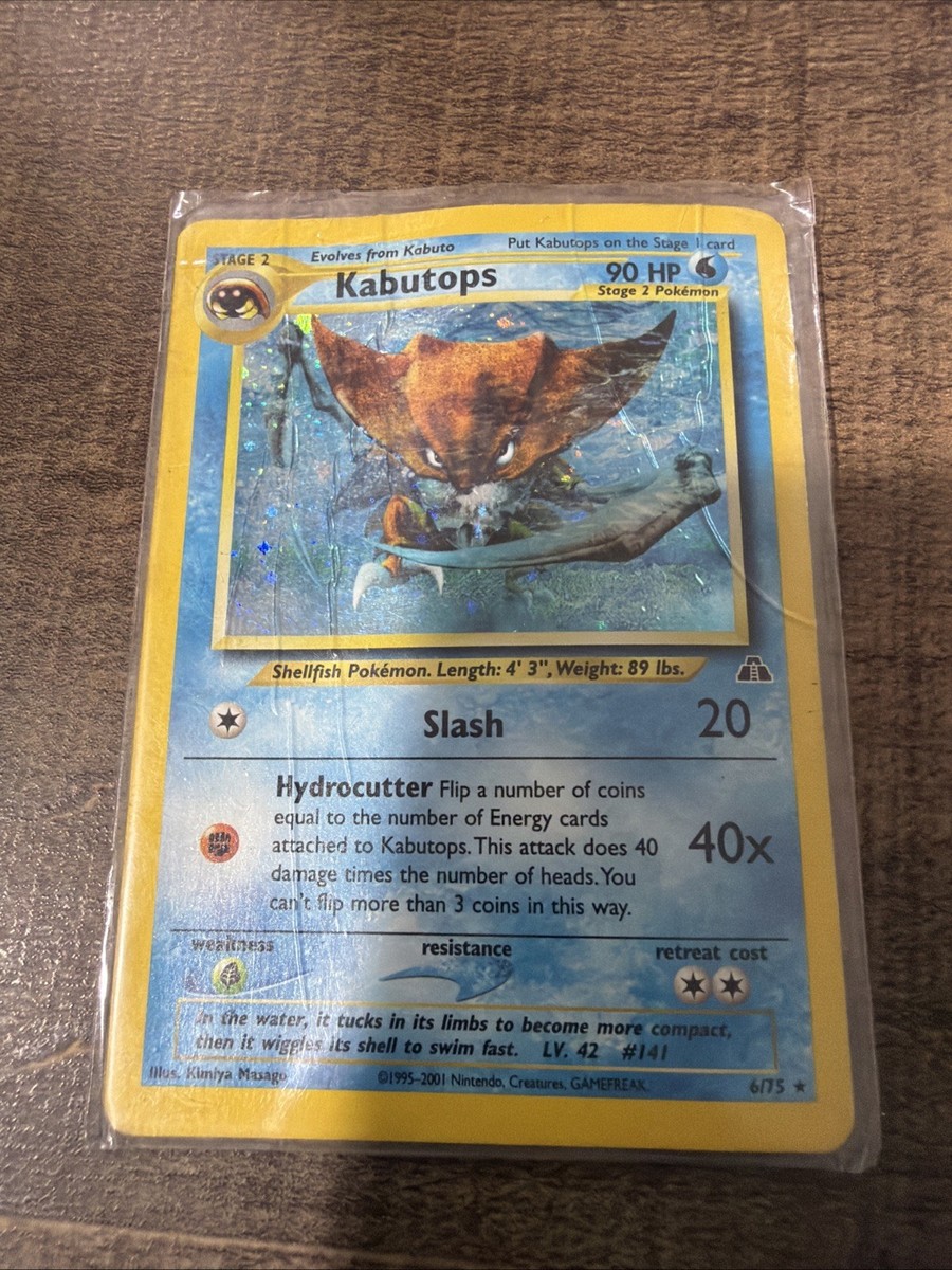 kabutops holographic pokemon card PSA10 Old Back Holo (Expansion Pack "Fossil") Mercari Japan: Shop from Japan As long as Kabutops is your Active Pokemon 1999 Holographic Pokemon Kabutops 9