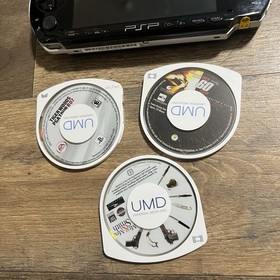 Sony PSP 1001 Console w/Charger, Memory Stick, Game, Movies - Tested Works