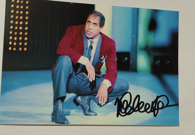 ADRIANO CELENTANO AUTOGRAPH SINGER ACTOR FILM PHOTO SIGNED NO ALBUM CD LP DISC