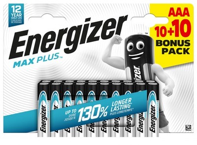 6x Energizer Maxplus Micro (AAA) 10 + 10 Bonuspack - 20er Blister