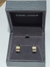 Georg Jensen 18ct Gold Fusion Earrings 3 Tone Gold And Boxed 
