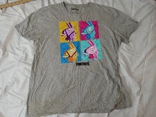 FORTNITE Gray Llama Graphic Tee Shirt Men's Size L