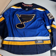 NWT St Louis Blues Snuggerud #21 Fanatics NHL Hockey Jersey Size M Mens 2021