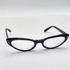 Vintage Bausch  Lomb Cat Eye Glasses 5 1/2 Eyeglasses w/ Case 1950s 1960s