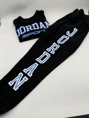Nike Air Jordan Sport Crossover Sweatpants T shirt Black Men s Size S Small