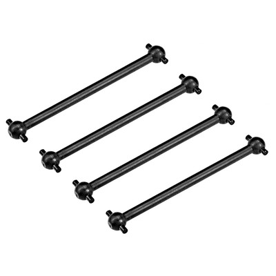 4Stk. 61mm Auto Dogbone Antriebswelle für 1/10 RC PKW Schwarz