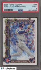 2025 Topps Holiday #H41 Pete Crow-Armstrong Chicago Cubs PSA 9 MINT