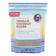 Sucre De Coco Vanille Bio 14 Oz (Caisse De 6) Par Big Tree Farms