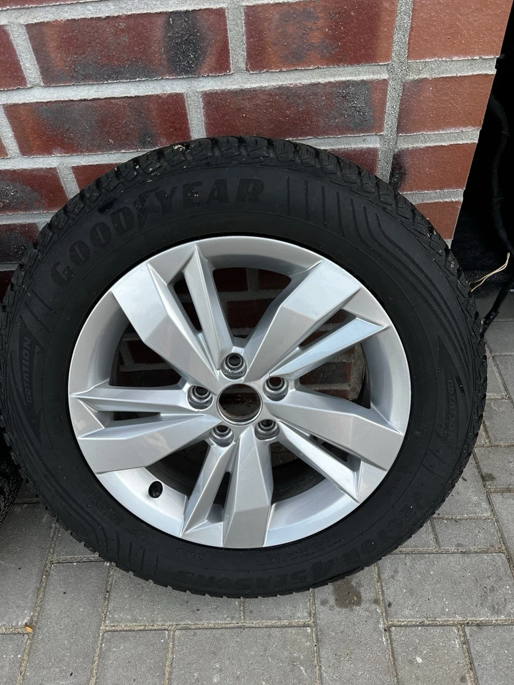 VW Polo 6 AW 2G Alufelge Winterreifen 15 Zoll 185 65 R15 Reifen 5x100 - Bild 3 von 4