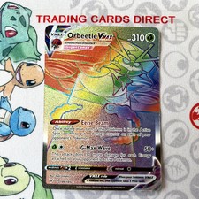 Orbeetle Vmax 186/185 Holo Secret Rare Vivid Voltage Pokemon Card