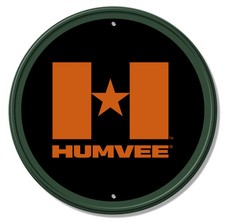 HUMVEE Flag round Sign wall decor 11.75 " inch Made in USA