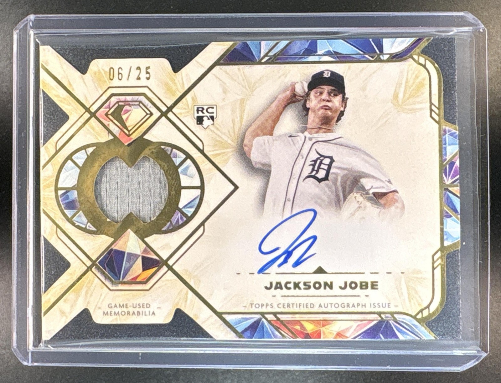 2025 Diamond Icons Jackson Jobe #SPAR-JJ Rookie RC Single Player Auto Relic /25