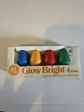 1 pack Vintage GE Glow Bright Light Bulbs Replacement Multi Primary Color NOS
