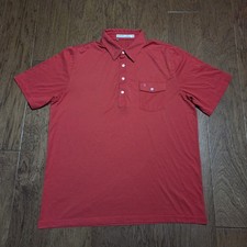 Criquet Performance Players Shirt Mens XL Red Polo Golf Stretch