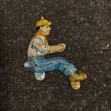 Vintage Marx 50s Tin Litho Dozer Caterpillar Tractor Driver