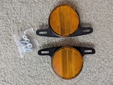 2NEW BICYCLE MAG RIM REFLECTORS FOR 20" MAGS SHOWN IN PICTURES (reflectors only)