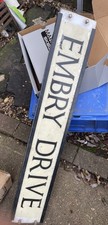Vintage Retire Road Name Sign,  Black & White, original 
