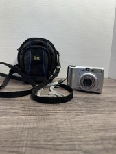 Vintage Canon PowerShot A520 4.0MP Digital Camera Tested Works Silver w/ Case