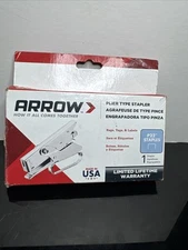 ARROW P22 Plier Stapler Staple Gun Chrome Heavy Duty Uses 1/4"-5/16" Staples(82)