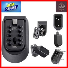 Elegant Wall-Mounted Key Security Box with Digital Combination Lock - Small Size
