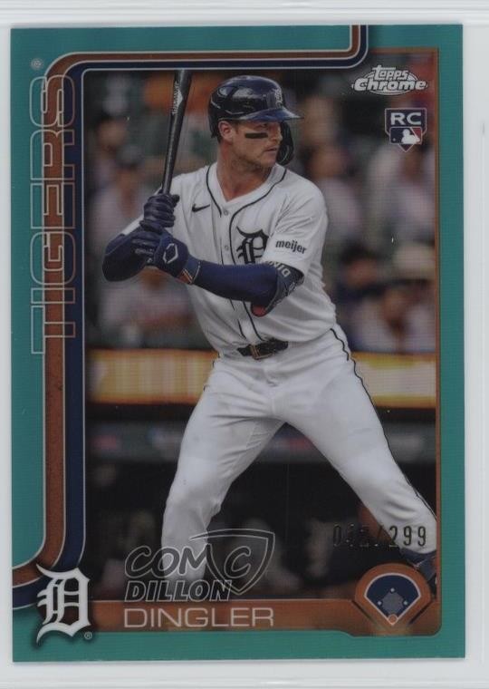 2025 Topps Chrome Teal Refractor 42/299 Dillon Dingler #274 1ql6