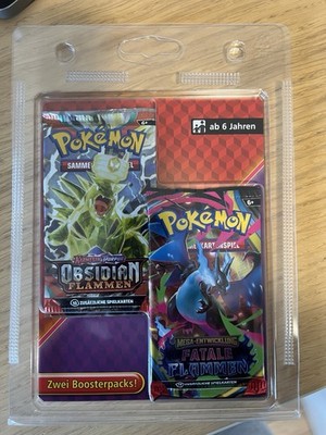 Pokémon - 2er Blister Fatale Flammen und Obsidian Flammen (DE) NEU/OVP