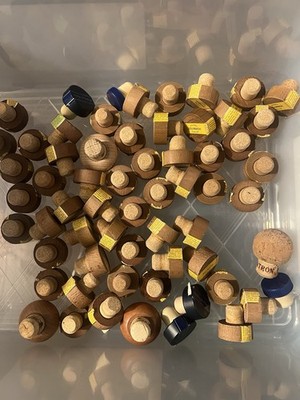 Lot Of 60 Mixed Tequila Bottle Top Wood Top