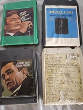 Rare Johnny Cash Lot Of 4 8-Track Tapes Untested
