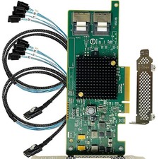 SAS HBA Card with LSI 9207-8i IT Mode PCIe SATA Expansion Card, 8-Port 6Gbps ...