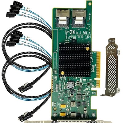 SAS HBA Card with LSI 9207-8i IT Mode PCIe SATA Expansion Card, 8-Port 6Gbps ...