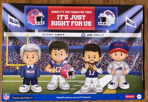 2025 Fisher-Price Little People Buffalo Bills Kelly/Allen/Levy/McDermott NEW - Picture 2 of 7
