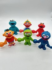 Vintage Sesame Street Characters Connect Count Figures Lot Of 6 Tycoon Preschool