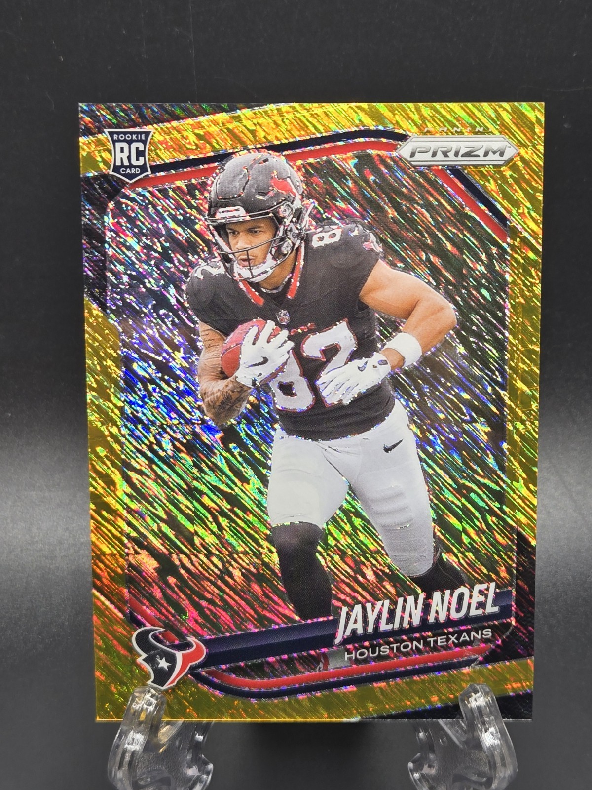 2025 Panini Prizm Jaylin Noel Gold Shimmer ✨️  Prizm RC #386 Houston Texans #/10