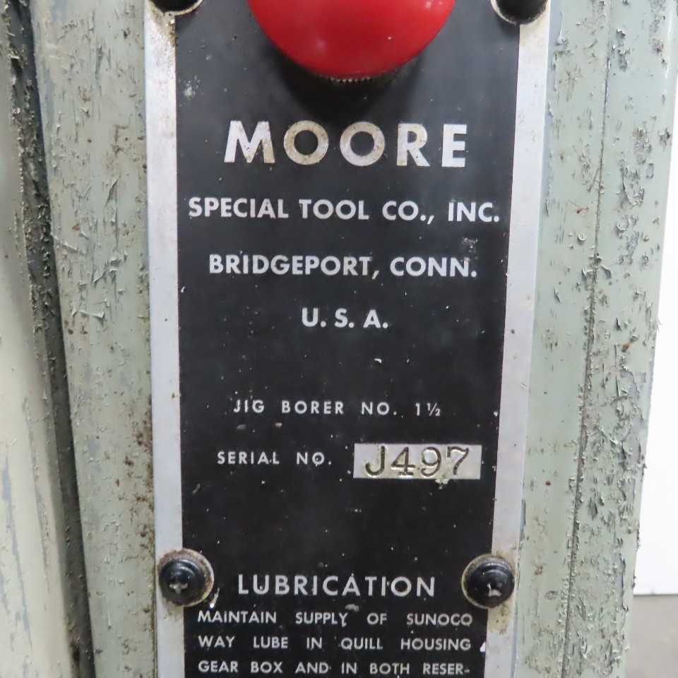Moore Model 1-1/2 Jig Borer Boring Press Machine 208/230V 3Ph | eBay