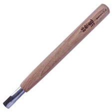Michihamono Large Japanese Wood Carving 12mm Shallow U Gouge Short Bent Chisel