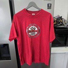 Vintage Vision Street Wear T Shirt Red USA Made 1996 Skate Streetwear Mens