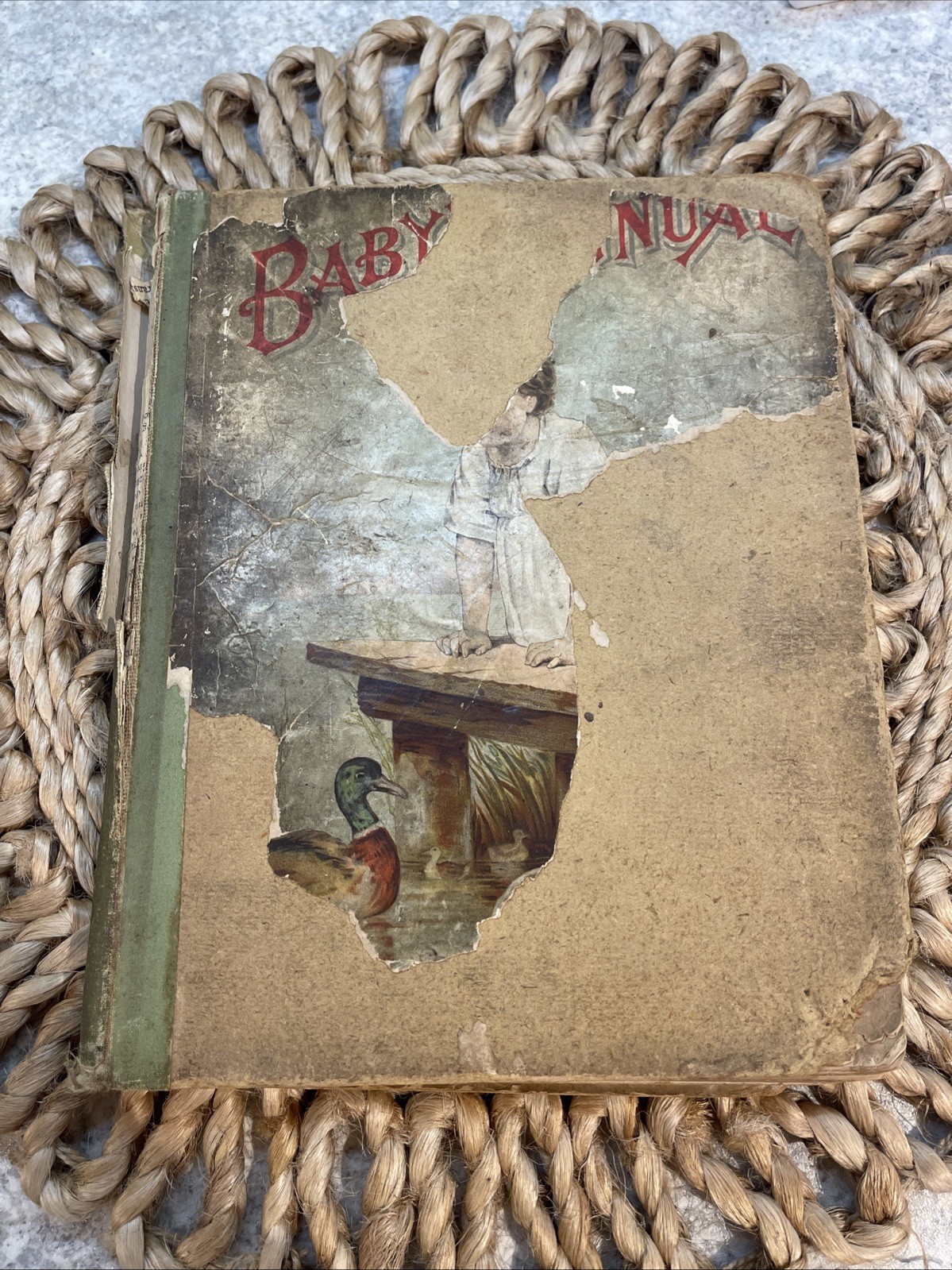 Baby’s Annual  Stories And Pictures For Little People Antique Book 1899