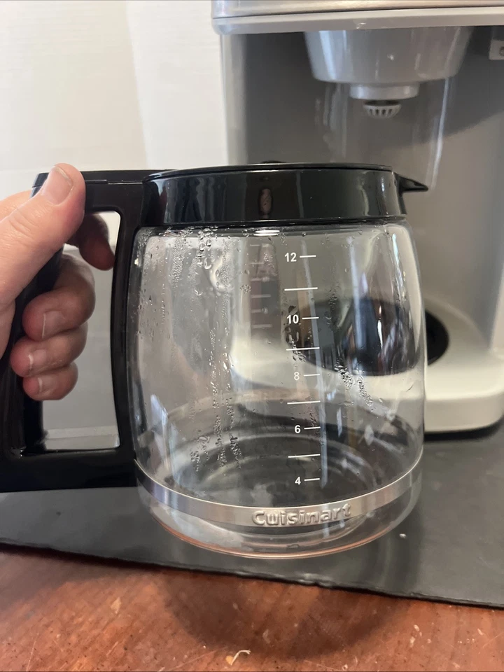 Cuisinart DGB-400SS Coffeemaker Stainless Gray Tested Works Replace Pot - Image 4 of 4