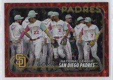 2024 Topps Series 1 Red Crackle Foil 150/199 San Diego Padres #2 4z8